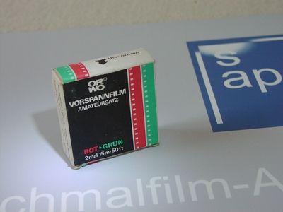 ORWO Vorspannfilm  rot - grn