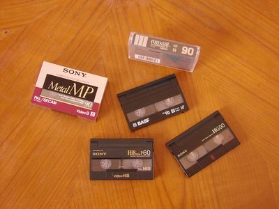 Video 8 Cassetten